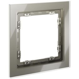 Рамка 1-м S70 стеклян. шелк Voltum VLS110104