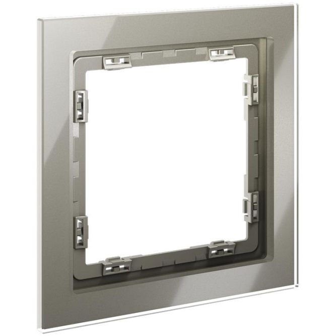 Рамка 1-м S70 стеклян. шелк Voltum VLS110104