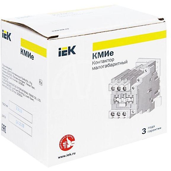 Контактор КМИе-46512 65А 230В/АС3 1НО; 1НЗ IEK KKME41-065-230-11