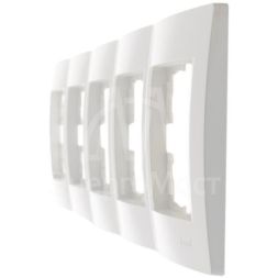 Рамка 5-м Karina горизонт. жемчуж./бел. перламутр LEZARD 707-3000-150