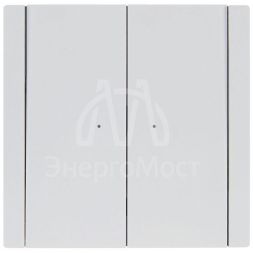 Выключатель 2-кл. СП FORTE&amp;amp;PIANO 10А FP206 с индикацией бел. IEK FP-V20-1-10-1-K01