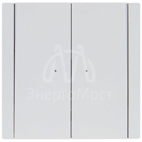 Выключатель 2-кл. СП FORTE&amp;amp;PIANO 10А FP206 с индикацией бел. IEK FP-V20-1-10-1-K01