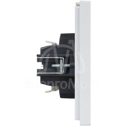 Выключатель 2-кл. СП FORTE&amp;amp;PIANO 10А FP206 с индикацией бел. IEK FP-V20-1-10-1-K01