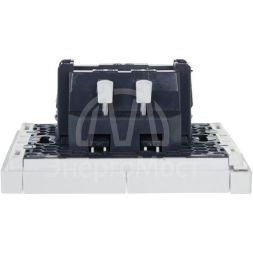 Выключатель 2-кл. СП FORTE&amp;amp;PIANO 10А FP206 с индикацией бел. IEK FP-V20-1-10-1-K01