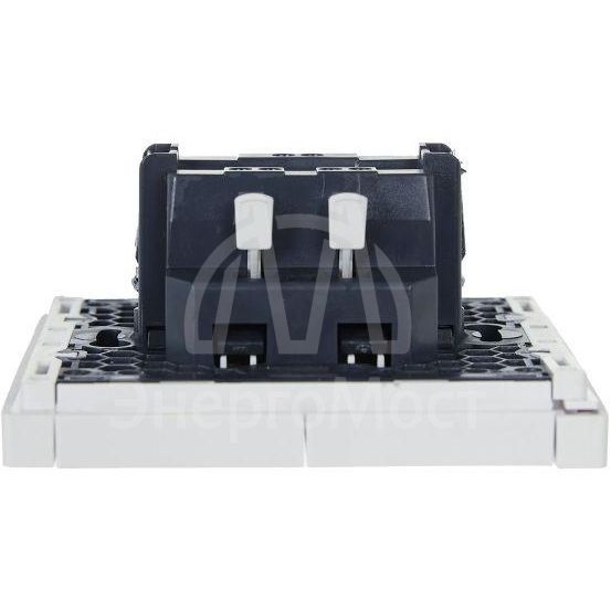 Выключатель 2-кл. СП FORTE&amp;amp;PIANO 10А FP206 с индикацией бел. IEK FP-V20-1-10-1-K01