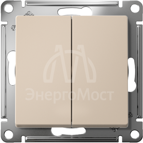 Выключатель 2-кл. AtlasDesign (сх.5) 10AX механизм песочн. SE ATN001251