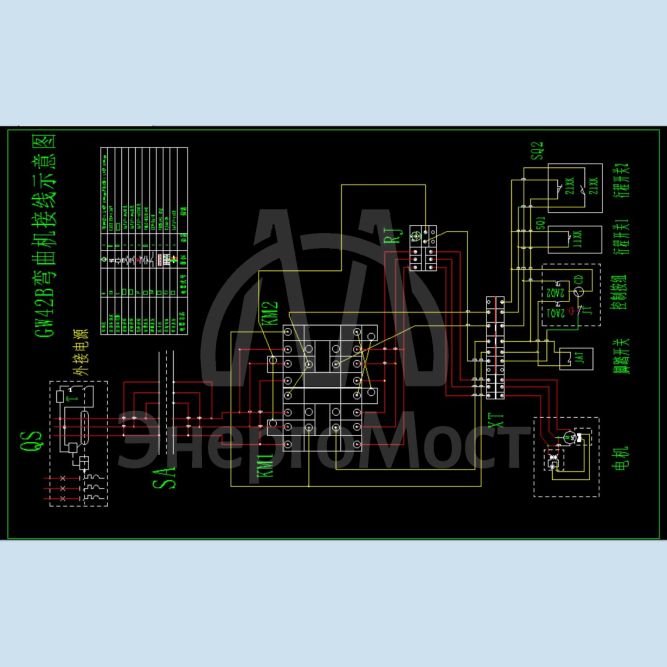 Станок для гибки арматуры с концевиком TSS GW 42В