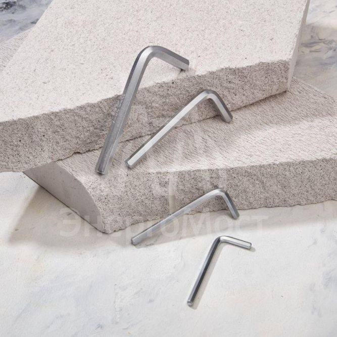 Набор ключей имбусовых HEX 1.5-10мм CrV 9шт Kranz KR-12-5215