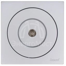 Розетка телевизионная оконечная СП OSEN механизм сер. матов. LEZARD 743-7488-130