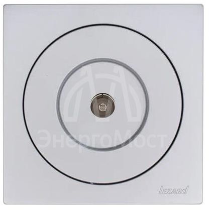 Розетка телевизионная оконечная СП OSEN механизм сер. матов. LEZARD 743-7488-130
