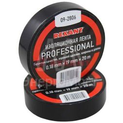 Изолента проф. ПВХ 19мм (рул.20м) черн. REXANT 09-2806