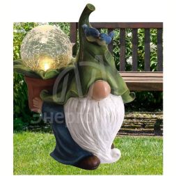 Светильник садовый &amp;quot;Гномик&amp;quot; 18х16х27 тепл. бел. на солнечной батарее аккумулятор AA NI-MH 600мА.ч КОСМОС KOC_SOL249_G2