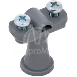 Держатель проводника кругл. 6-10мм H38мм пластик сер. IEK ZDP80-60-1-68-038