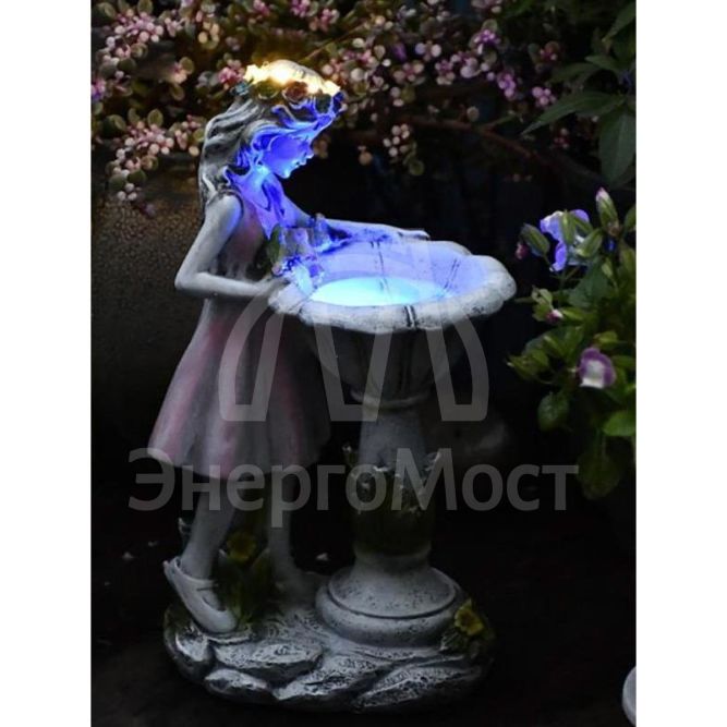 Светильник &amp;quot;Лесная фея&amp;quot; 21х13х27 садовый на солнечн. батарее аккум. AA NI-MH 600мАч бел. КОСМОС KOC_SOL250