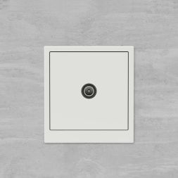 Розетка телевизионная проходная TV KANT бел. песок DKC 7010513