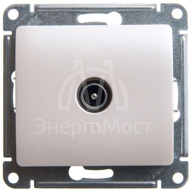 Механизм розетки TV 1-м Glossa 1DB перламутр SchE GSL000691