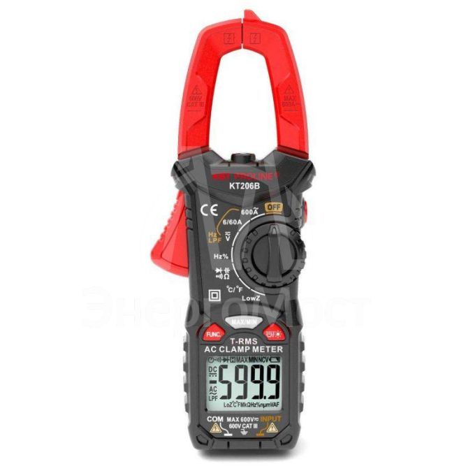 Клещи токовые цифровые &amp;quot;PROLINE&amp;quot; KT 206B КВТ 79130