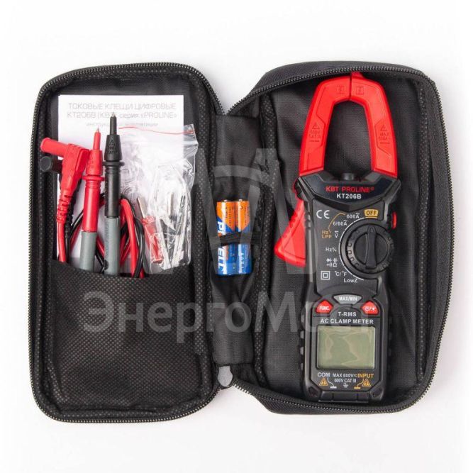 Клещи токовые цифровые &amp;quot;PROLINE&amp;quot; KT 206B КВТ 79130