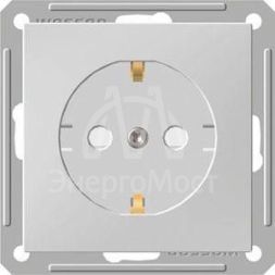 Механизм розетки 1-м СП W59 16А защ. шторки с заземл. бел. SchE RS16-152-1-86