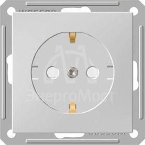 Механизм розетки 1-м СП W59 16А защ. шторки с заземл. бел. SchE RS16-152-1-86