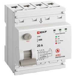 Устройство защиты от дугового пробоя (УЗДП) 3P+N 20А PROxima EKF afdd-4-20-pro