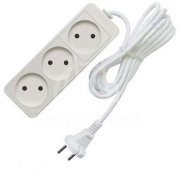 Удлинитель 3х3м без заземл. 10А IP20 2.2кВт Союз 481S-1303