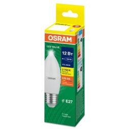 Лампа светодиодная LED G4 Value LVCLB100 12W/927 CRI95 12Вт 2700К 1200лм свеча матов. E27 170-250В OSRAM 4099854308758