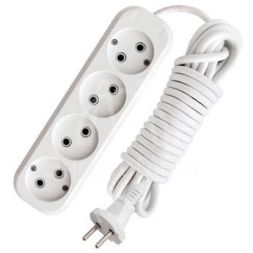 Удлинитель 4х10м без заземл. 10А IP20 Е-204 АБС-пл. ПВС 2х1 UNIVersal 9631971