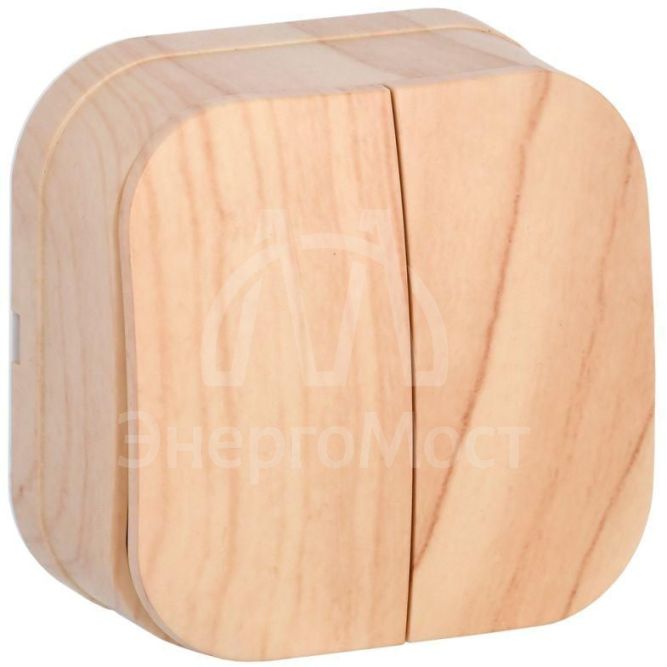 Выключатель 2-кл. ОП GLORY 10А ВС20-2-0-ХС сосна IEK EVH20-K34-10