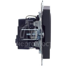 Розетка 1-м СП BRITE РС11-1-0-БрГ 16А с заземл. без защ. шторки графит IEK BR-R11-16-K53