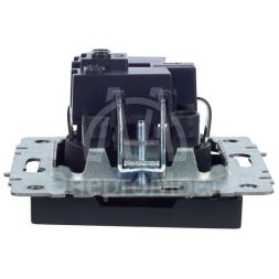 Розетка 1-м СП BRITE РС11-1-0-БрГ 16А с заземл. без защ. шторки графит IEK BR-R11-16-K53