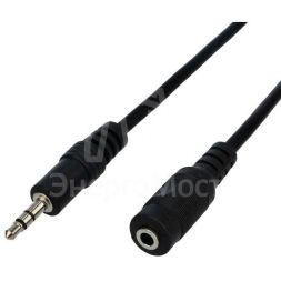 Шнур 3.5мм гнездо стерео-3.5мм штекер стерео 3м Rexant 17-4005