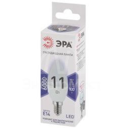 Лампа светодиодная B35-11w-860-E14 свеча 880лм ЭРА Б0032984