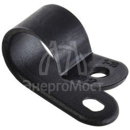 Скоба крепежная 12мм нейлон. черн. (уп.50шт) IEK USK11-12-050-K02