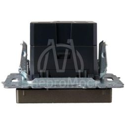 Розетка BRITE USB A+C 18Вт РЮ11-1-БрШ шампань IEK BR-U22-018-K37