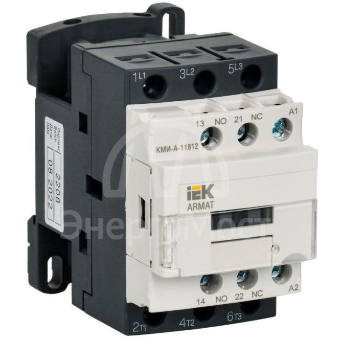 Контактор КМИ-А-11812 LC1D 18А кат. 230В AC 1НО+1НЗ AC-3 IEK AR-ACC-11-018-230-11