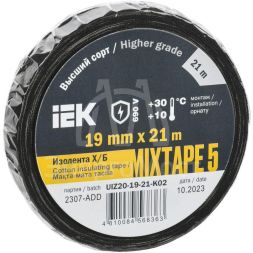 Изолента Х/Б 19мм 21м MIXTAPE 5 IEK UIZ20-19-21-K02