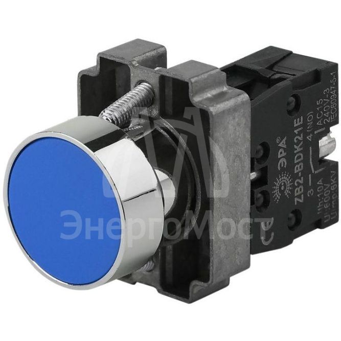 Кнопка управления LAY5-BA61 без подсветки син. 1з BBT60-BA-K07E ЭРА Б0045669