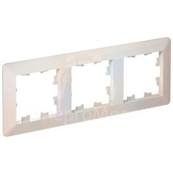 Рамка 3-м AtlasDesign Air жемчуж./дым. бел. SE ATN220403