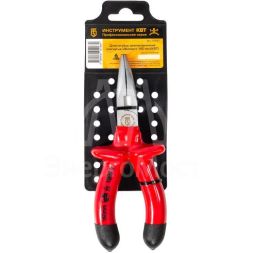 Длинногубцы диэлектрические изогнутые &amp;quot;Эксперт&amp;quot; 160 КВТ 70357