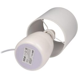 Светильник настольный JH2-02-wh E14 IP20 130х130х255мм керамика; ткань; PVC-пластик бел. JazzWay 5062313