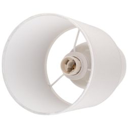 Светильник настольный JH2-02-wh E14 IP20 130х130х255мм керамика; ткань; PVC-пластик бел. JazzWay 5062313