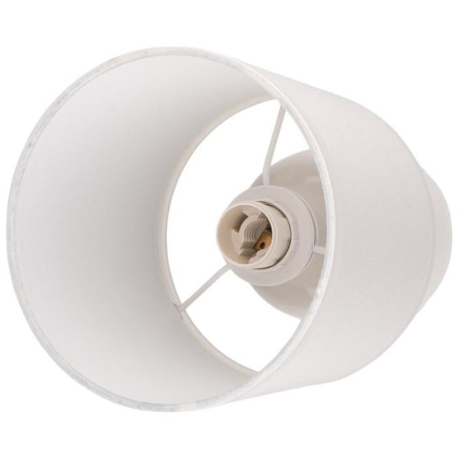 Светильник настольный JH2-02-wh E14 IP20 130х130х255мм керамика; ткань; PVC-пластик бел. JazzWay 5062313