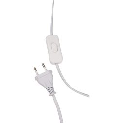 Светильник настольный JH2-02-wh E14 IP20 130х130х255мм керамика; ткань; PVC-пластик бел. JazzWay 5062313