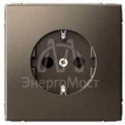 Розетка ArtGallery 16А с заземл. защ. шторки механизм мокко SE GAL000645