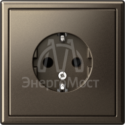 Розетка ArtGallery 16А с заземл. защ. шторки механизм мокко SE GAL000645