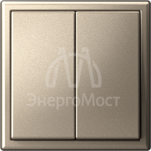 Переключатель 2-кл. ArtGallery (сх. 6/2) 10AX механизм шампань SE GAL000565