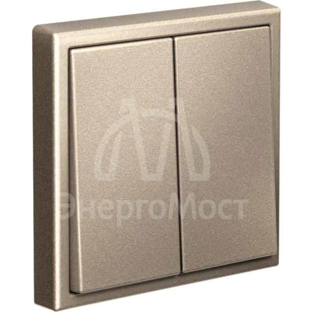 Переключатель 2-кл. ArtGallery (сх. 6/2) 10AX механизм шампань SE GAL000565