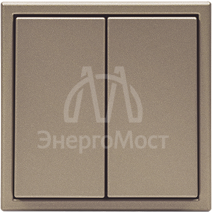 Переключатель 2-кл. ArtGallery (сх. 6/2) 10AX механизм шампань SE GAL000565