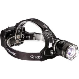Фонарь налобный аккум. 10Вт P70 LED/Li-ion18650 3х1200мА.ч алюм. КОСМОС (KOC853Lit)